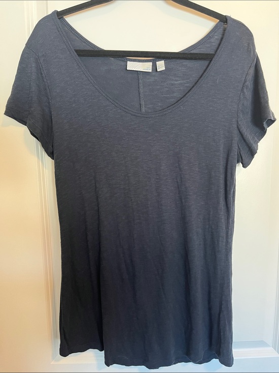 14th & Union Tops - 14th & Union Scoop Neck Short Sleeve Tee in Black